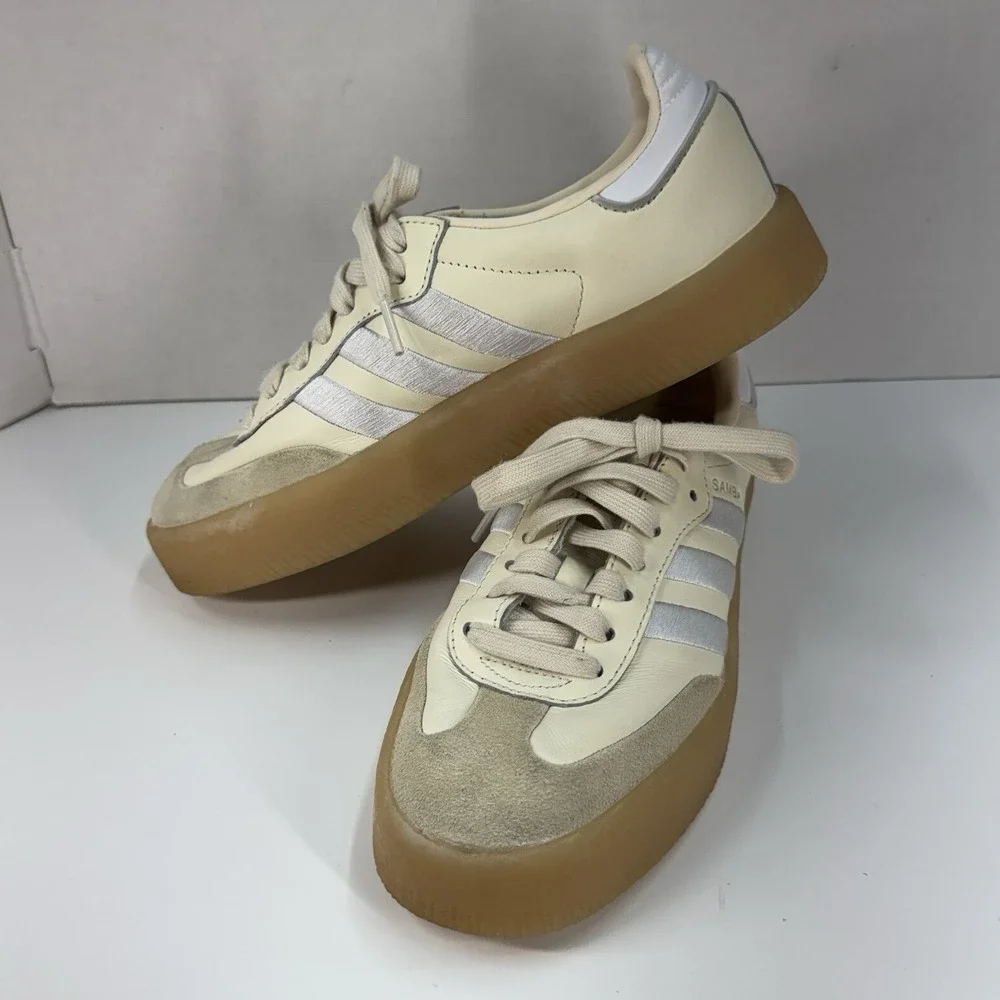 Adidas Originals Samba Women's Casual Shoes Cream Size US 7